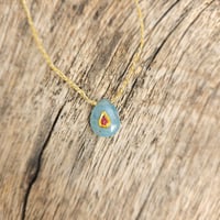 Image 1 of Inlaid Aqua Pebble