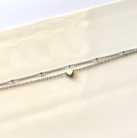 Image 4 of Layered Tiny Heart Anklet 