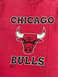 Image 4 of Chicago Bulls 1990's Red NBA T-Shirt