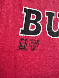 Image 5 of Chicago Bulls 1990's Red NBA T-Shirt