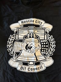 T-Shirt: Hostile City Oi! Council handshake design