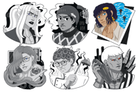 Image 1 of Nosedive!AU Enamel Pins (JJBA pt5 characters)