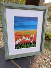 Image 2 of Hand finished snowdrops limited edition print 