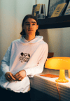 Hoodie Blanc - Les Visions du Coeur