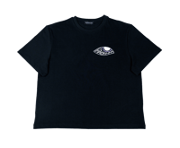 Image 1 of T-Shirt NERA in jersey di cotone GLICINE EYE