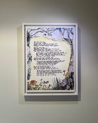 Image 1 of Wooden Box Frame Canvas Print of the Mr King Lyric Painting