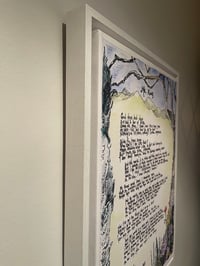 Image 2 of Wooden Box Frame Canvas Print of the Mr King Lyric Painting