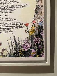 Image 3 of Wooden Box Frame Canvas Print of the Mr King Lyric Painting