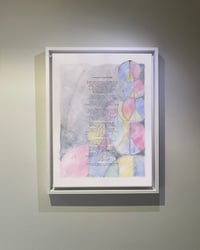 Wooden Box Frame Canvas Print of the Everybody's Gone To War Lyric Painting