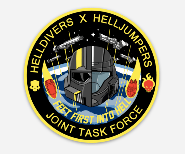 Helldivers x Helljumpers Joint Task Force Sticker | Marp