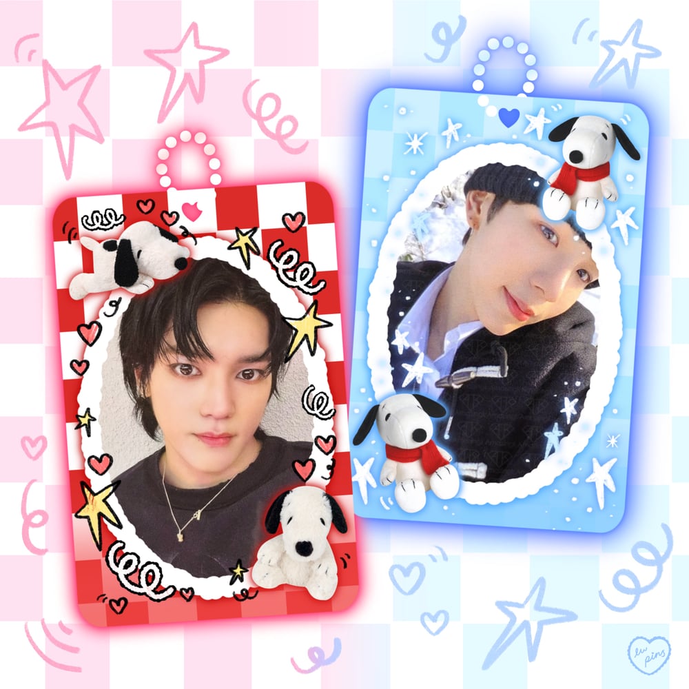 PREORDER: Snoopy Plush Double Sided Acrylic Photocard Holder