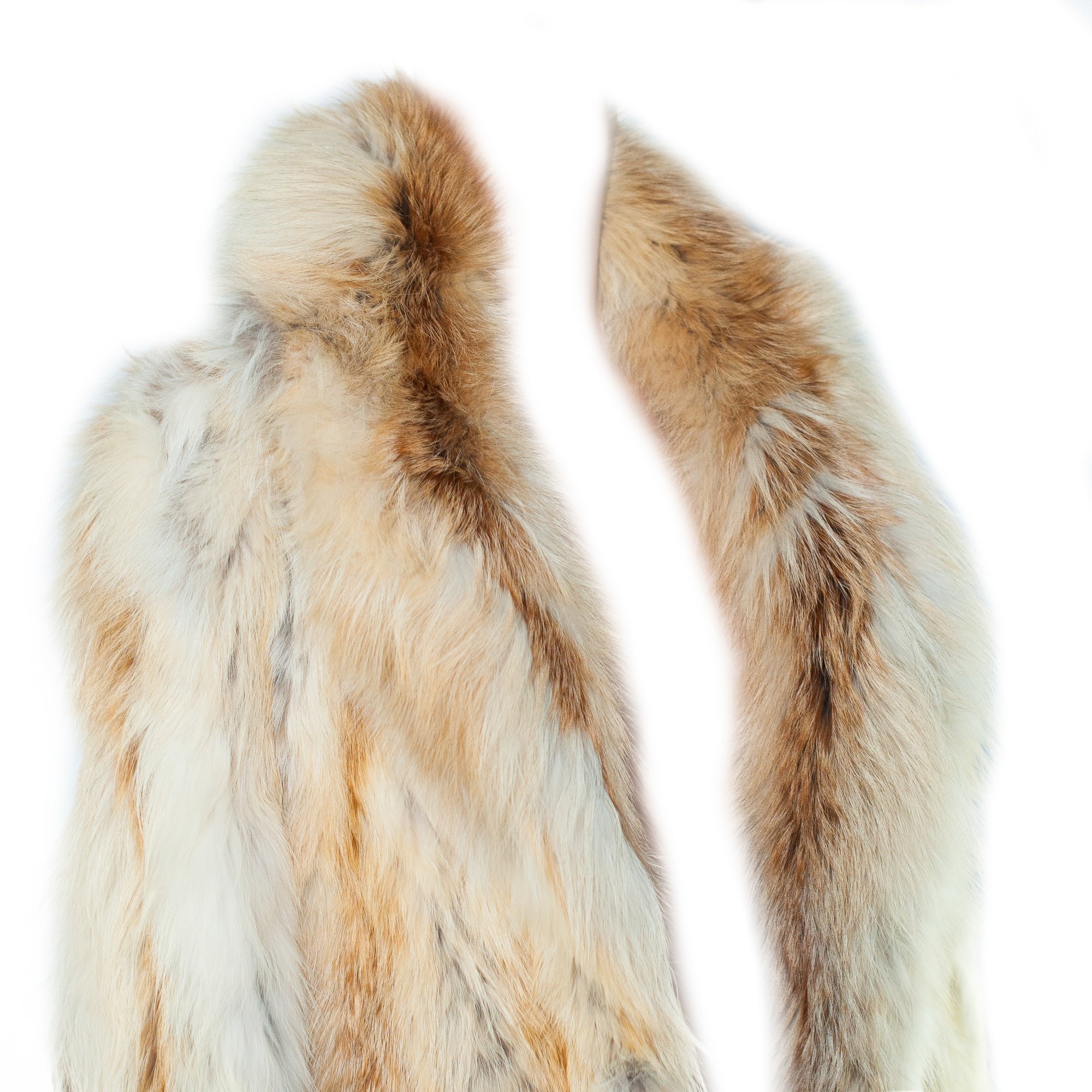 Image of White Fox Fur Vintage Long Coat
