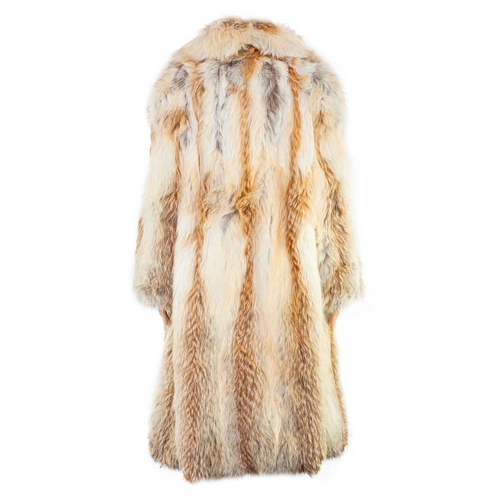 Image of White Fox Fur Vintage Long Coat