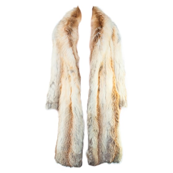 Image of White Fox Fur Vintage Long Coat