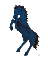 "Blue Horse Guy" Print