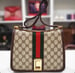 Image of  Vtg. Gucci Brown Monogram Shoulder Bag