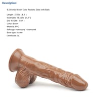 Image 1 of 8.5' Suction Cup Dildo