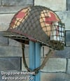 WWII M1 Helmet Front Seam U.S. Army Medic & WWII Westinghouse Liner set. 4-Panel