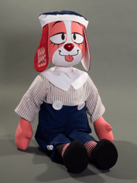 Image 2 of Rag Dog Andy - OOAK Art Doll