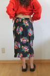 80's Albert Nipon Silk Skirt