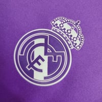 Image 3 of Real Madrid 16/17 Retro Long Sleeve Away Jersey