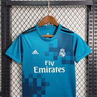 Image 3 of Real Madrid Retro 17/18 Third Kids Kit