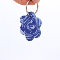 Image 3 of Blueberry Flower Keyring
