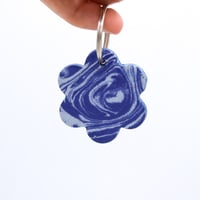Image 1 of Blueberry Flower Keyring