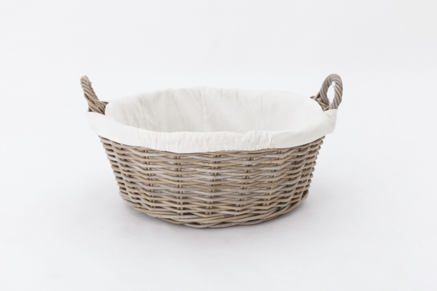 Image of Round Rattan Laundry Basket