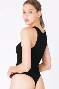 Image 3 of Ribbed High Neck Bodysuit