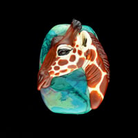 Image 1 of XXL. Sentinel Male Reticulated Giraffe - Flamework Glass Sculpture