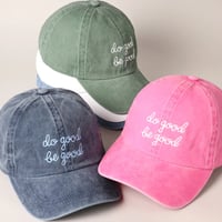 Image 2 of Do Good Be Good Embroidered Cap