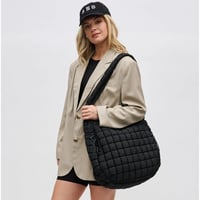 Image 1 of Revive - Quilted Nylon Hobo