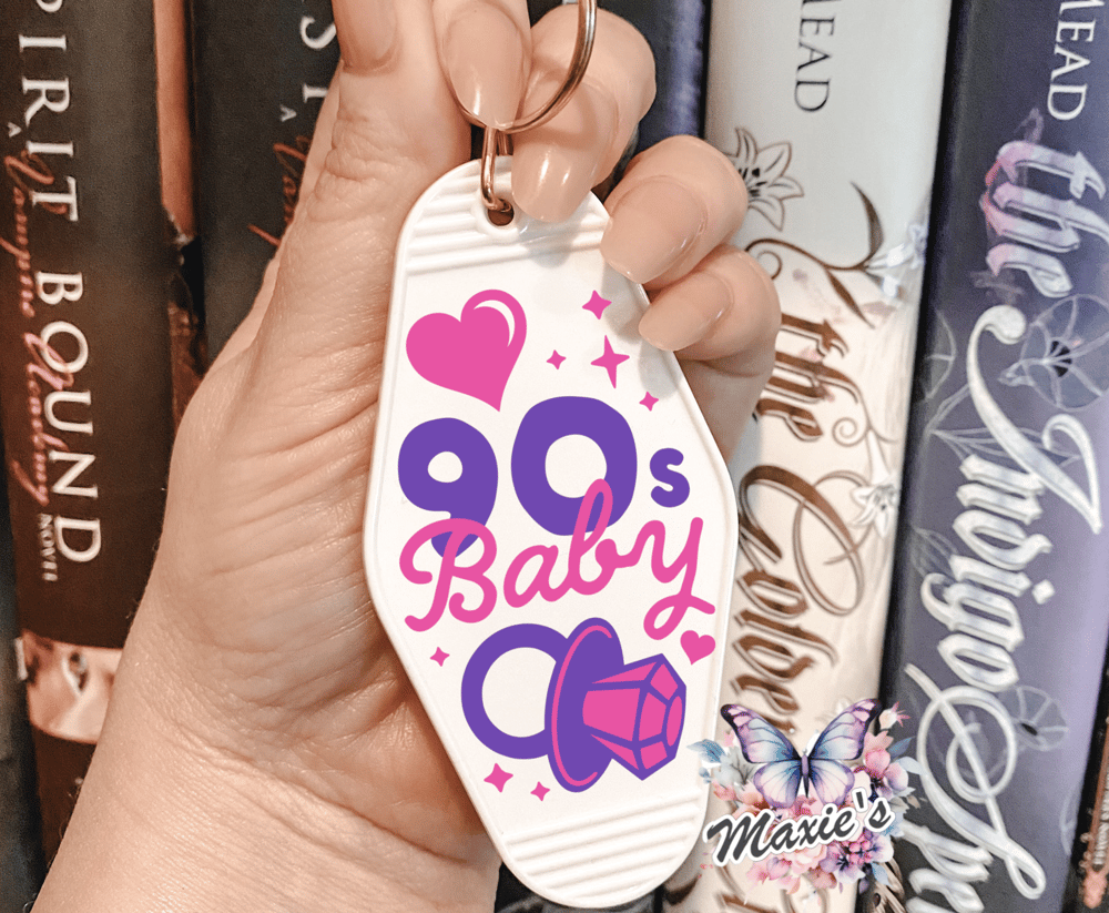 Image of 90's Baby 💕 UVDTF Motel Keychain Decal 