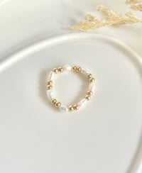 Image 5 of Double Beaded Pearl Ring