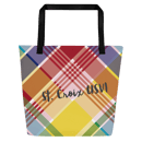 Image 4 of Large Tote Bag- St. Croix Madras