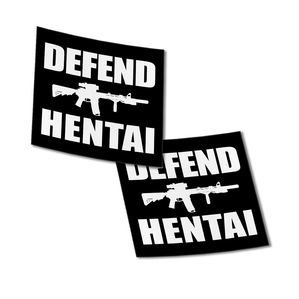 Image of Defend Hentai Mini Sticker 2 Pack
