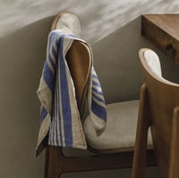 Image 1 of cobalt blue linen towel