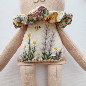 Image of Mini Embroidered Bunny Doll Pattern