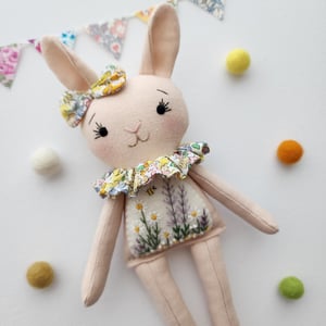 Image of Mini Embroidered Bunny Doll Pattern