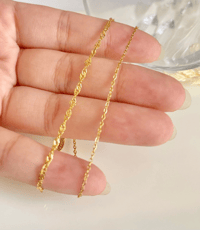 Image 2 of Layered Wave Chain Anklet