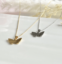 Image 2 of "Monarch" Butterfly Necklace