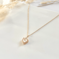 Image 3 of Crystal Heart Necklace
