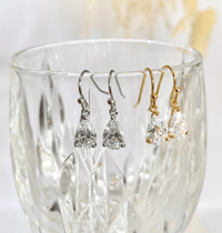 Image 3 of Teardrop Crystal Earrings