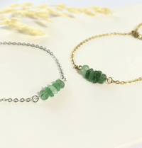 Image 1 of Jade Quartz Row Anklet