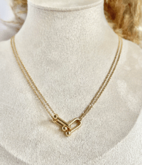Image 4 of Horseshoe Link Necklace