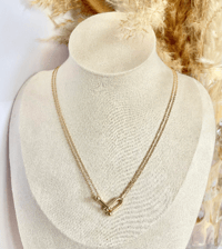 Image 2 of Horseshoe Link Necklace