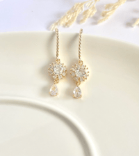 Image 3 of "Radiance" Round Crystal Earrings
