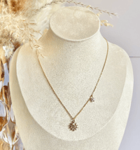 Image 2 of Star Flower & Pearl Necklace