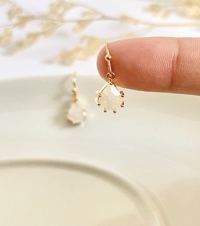 Image 2 of Teardrop White Stone Earrings